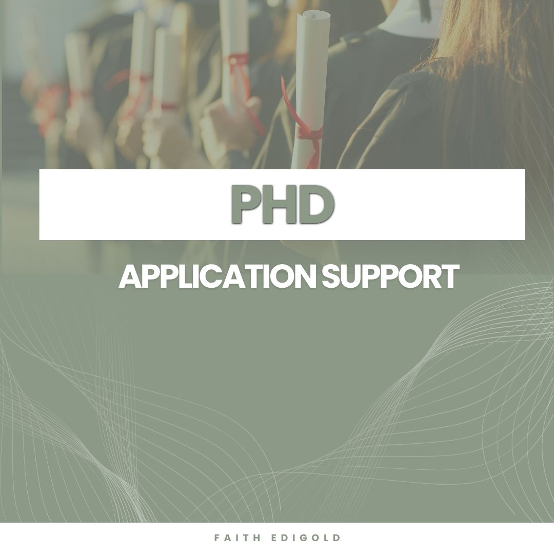 PHD APPLICATION SUPPORT