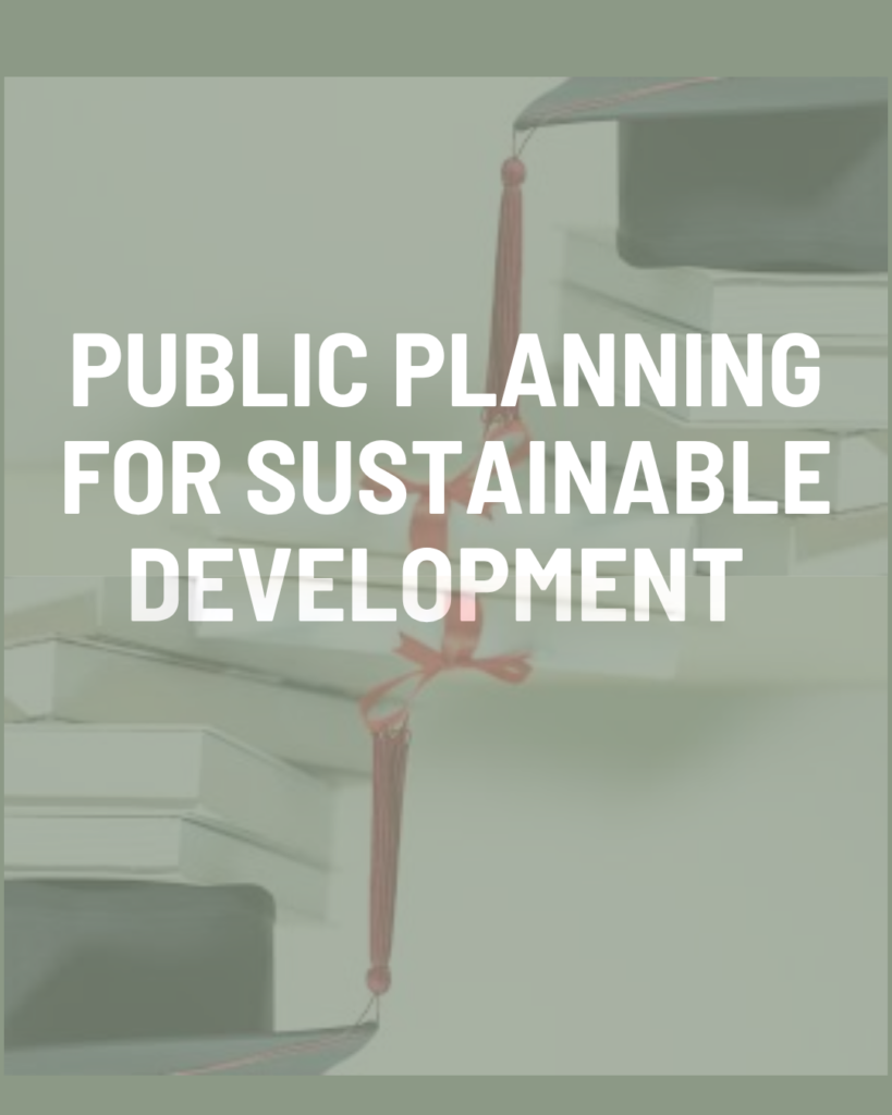 Public Planning for Sustainable Development