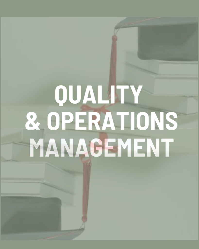 Quality and Operations Management