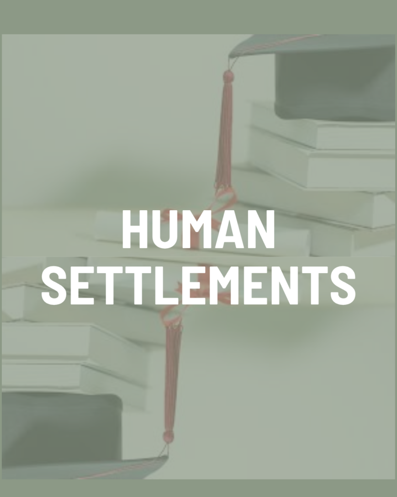 Scholarships Display 85 Human Settlements