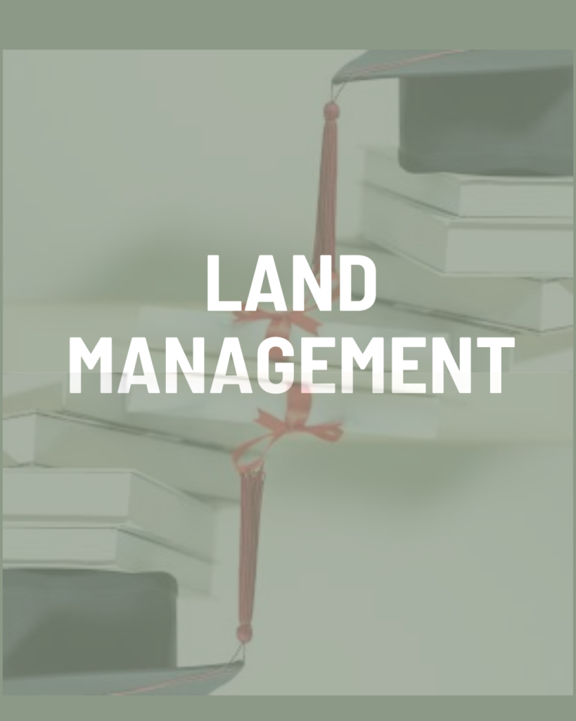 Scholarships Display 99 Land Management