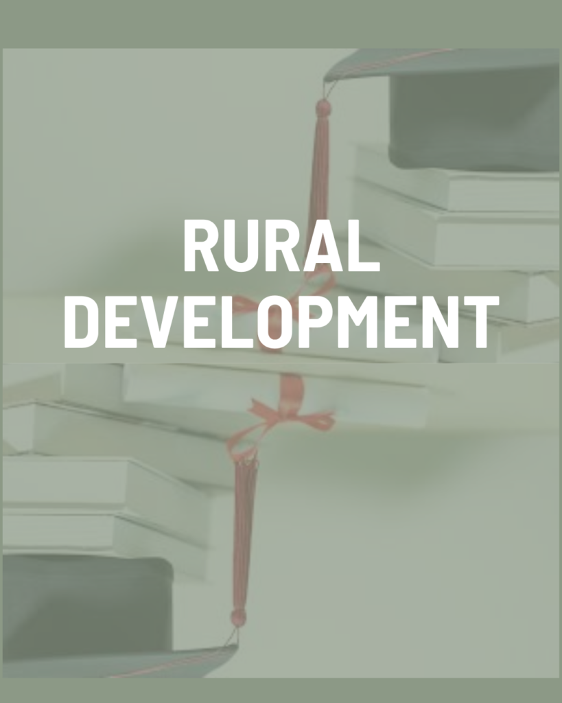 Scholarships Display 143 Rural Development